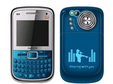 Celular Mp20 Q9 Fashion - Teclado Qwerty 3 chips TV Fm - Azu