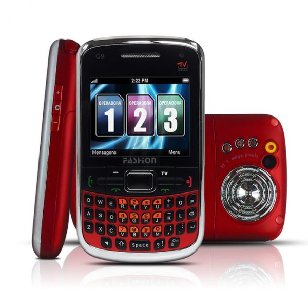 Celular Mp20 Q9 Fashion - Teclado Qwerty 3 chips TV Fm - Ver